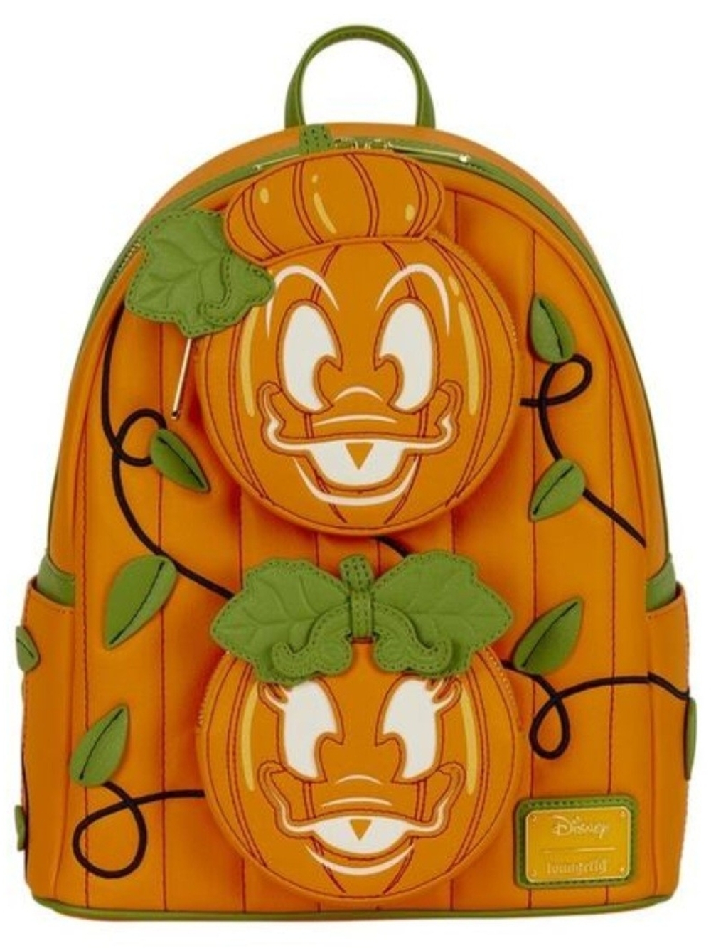 Loungefly Donald & Daisy Jack-o'-Lantern Exclusive Glow N Dark Backpack